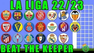 La Liga 2022/23 - Beat The Keeper Marble Race / Marble Race King