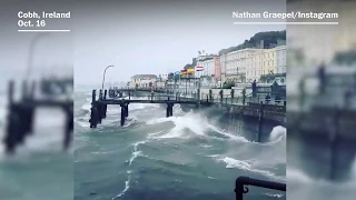 Video of Storm Ophelia in Ireland