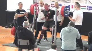 2014 Open EPF European Championships -105kg 845kg total 9th place