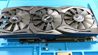 Лечим артефакты в видеокарте ASUS STRIX GTX 1070ti