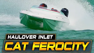 BORN TO BE WILD !! POWERCAT ROARING THROUGH HAULOVER INLET | BOAT ZONE