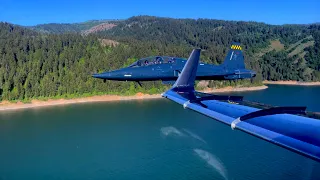 Flying a Learjet with F-5 Supersonic Fighter Jets