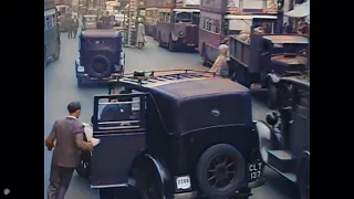 A Day in Fabulous London 1940s in Colour