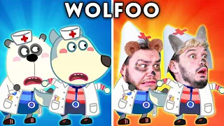 Wolfoo and Pando Become Doctors! - Wolfoo and Friends Parody #shorts