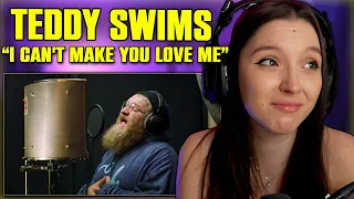 Teddy Swims - I Can't Make You Love Me (Cover) | FIRST TIME REACTION