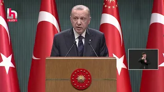 #CANLI | Cumhurbaşkanı Erdoğan kabine toplantısı ardından açıklama yapıyor | #HALKTV