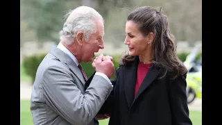 Prince  Charles welcomes Queen Letizia of Spain