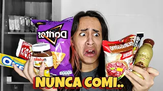 PROVANDO COISAS QUE NUNCA COMI!