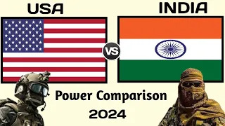 USA vs India Military Power 2024 | India vs USA military power 2024 | world military power