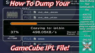 How To Dump Your GameCube IPL File! - Modded GameCube Required