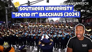 BandHead REACTS to Southern University "Human Jukebox" | Spend It | Krewe of Bacchus  (2024)