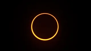 Jim Cantore views the annular solar eclipse in Albuquerque, New Mexico