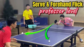 How to serve the ball using Flick technique to attack the short ball | Tutorial & Fixes