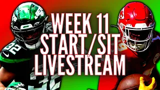 Week 11 Fantasy Football Start Sit Q&A - Live Before Kickoff!