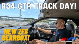 The R34 GTR hits the track! ZF8 conversion.