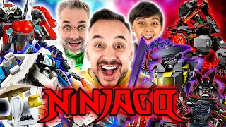 ПАПА РОБ И ЯРИК И ДОКТОР ЗЛЮ СОБИРАЮТ ЛЕГО НИНДЗЯГО! ВСЕ ВИДЕО LEGO NINJAGO НА ПАПА ДОМА!