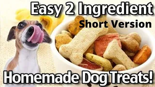 Recipe For Dog Treats  -  2 Ingredient! Easy!! Short Version