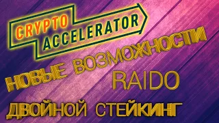 Crypto Accelerator новые возможности, двойной стейкинг, raido , wec acc wtp прибыль