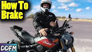 How To Stop Quickly On A Motorcycle (Motorcycle Braking Technique)