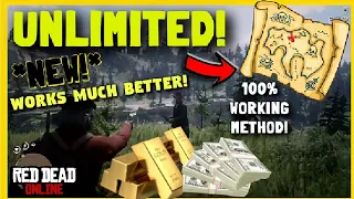 *NEW* REVISED! UNLIMITED TREASURE MAP GOLD/MONEY GLITCH IN RED DEAD ONLINE! (RED DEAD REDEMPTION 2)