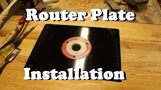 Router Plate Installation