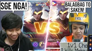 STREAMER NA TRASHTALKER, NIYAYA KO MAKIPAG 1V1 🤣 | JOHN CARLO TV VS SCYTE | STREAMER VS YOUTUBER