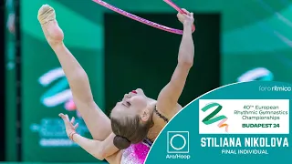 Stiliana Nikolova (BUL) - Aro/Hoop - FINAL INDIVIDUAL - Budapest EC 2024