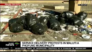 Free State: Service delivery protests at Maluti-a-Phofung municipality