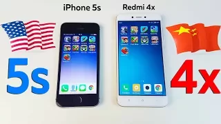 iPhone 5s vs Xiaomi Redmi 4x - ТЕСТ СКОРОСТИ (SpeedTest)