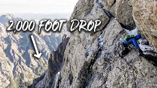 Man with FEAR OF HEIGHTS Climbs the Grand Teton! | Jaw Dropping Views