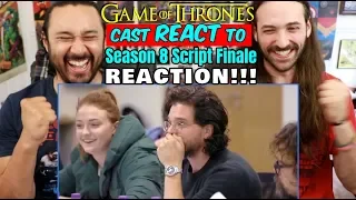 GAME OF THRONES Cast REACT To Season 8 Script FINALE - REACTION!!!!!
