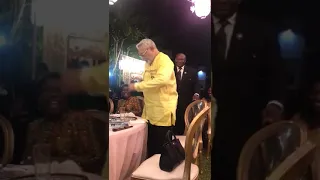 Rawlings dancing to Mahama song