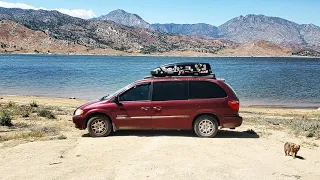 Living In A Minivan By A Lake | Finally left the desert and starting solo adventures in California!