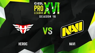 Heroic vs NaVi | Карта 3 Overpass | ESL Pro League Season 16 - Playoffs