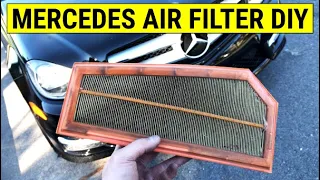 ✪ How to change Air Filter (Mercedes C-Class C250 Tutorial / DIY) ✪