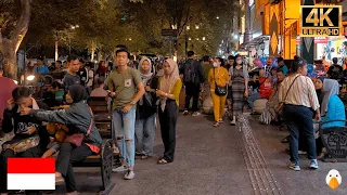 Yogyakarta, Indonesia🇮🇩 Real Night Ambience in Jalan Malioboro (4K HDR)