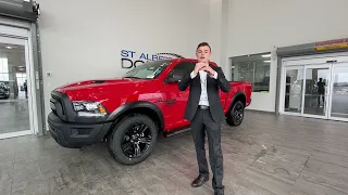 NEW 2021 RAM 1500 Classic Warlock in Flame Red - Available at St. Albert Dodge