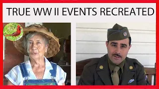 They portrayed a grandmother & a soldier telling World War II True Events at Florida Museum &Village