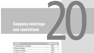 Company meetings and resolutions | Lecture 33 | Company Law