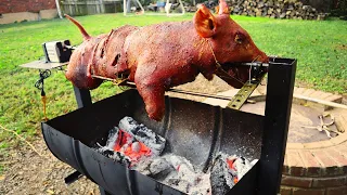 CERDO, PUERCO ASADO LENTAMENTE A LAS BRASAS POR TODO UN DÍA