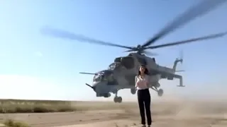 Una periodista a punto de ser decapitada en directo por un helicóptero militar