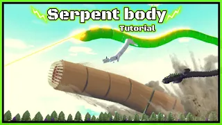 serpent body tutorial | build a boat for treasure | tutorial/guide