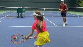 High Performance Tennis Drills  for kids with Coach Brian Dabul