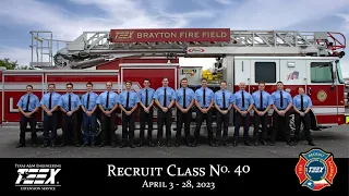 Recruit Fire Academy Class No. 40 Graduation