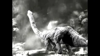 Stop-motion Brontosaurus added to 1940's "One Million BC"