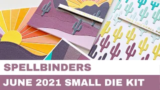 #70 Spellbinders June 2021 Small Die Kit - Masculine Cards in Fun Color Combinations