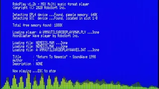 MSX TurboR Roboplay 1.2b Testing MBWave song