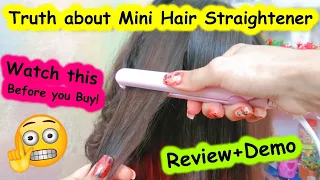 Mini hair straightener review | mini hair straightener unboxing | how to straight hair | Sajal Malik