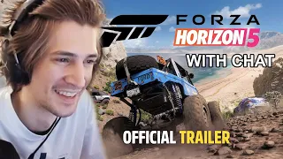 xQc react to Forza Horizon 5 Official Announce Trailer