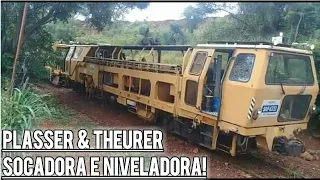 Plasser & Theurer Via Mecanização: Socadora E Niveladora Em Cambará-PR